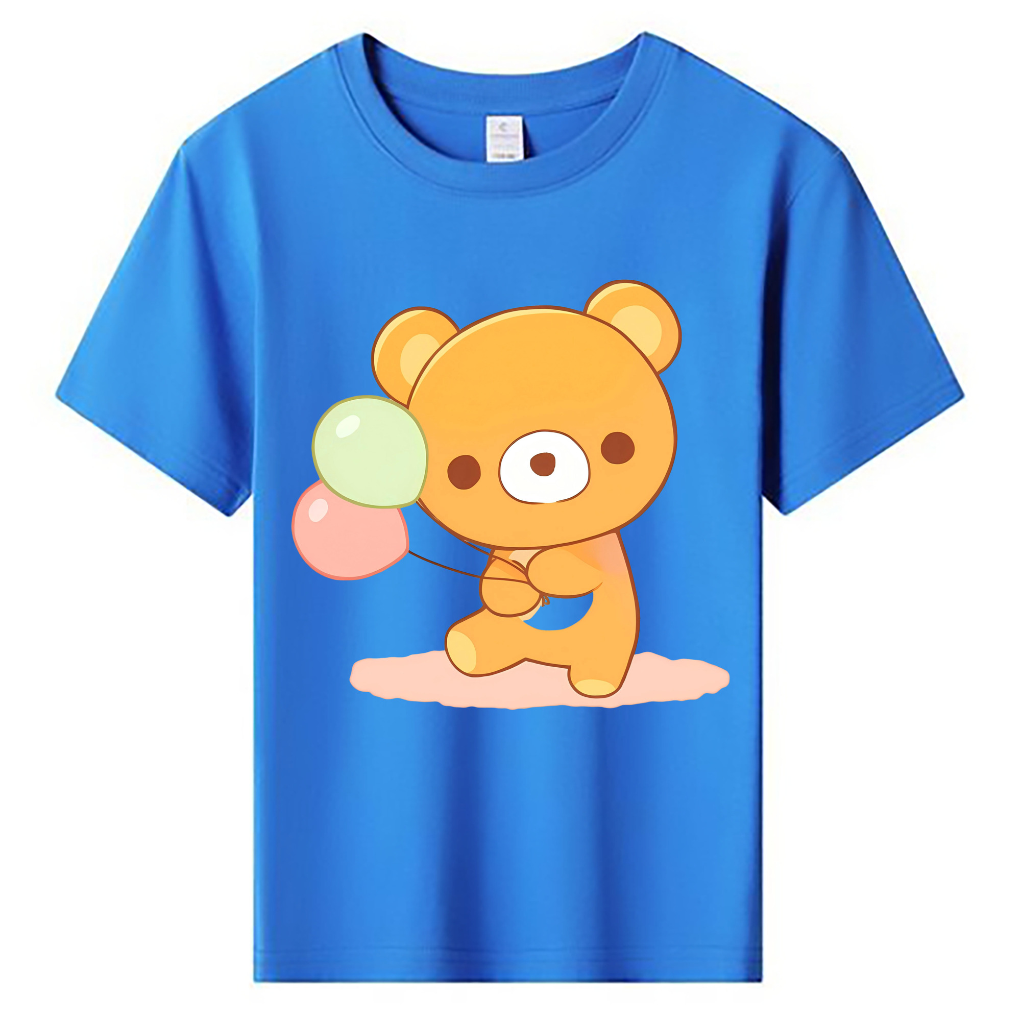 （画像用） リラックマ リラックマ キイロイトリ Rilakkuma Korilakkuma Kiiroitori 綿100％キッズTシャツ（フロントプリント）